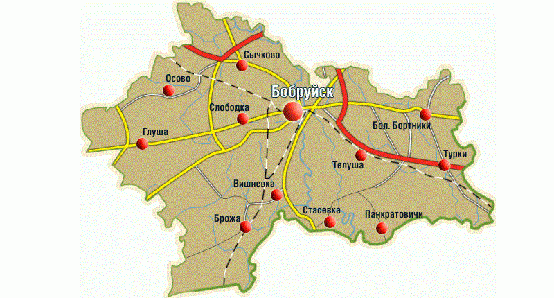 Карта петровичи бобруйский район